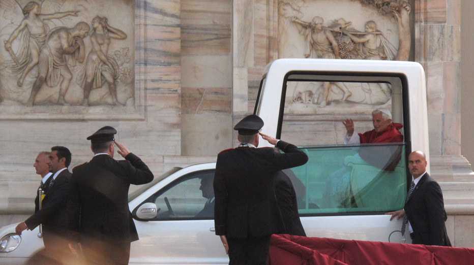 Pope Benedict XVI Visits Milano
