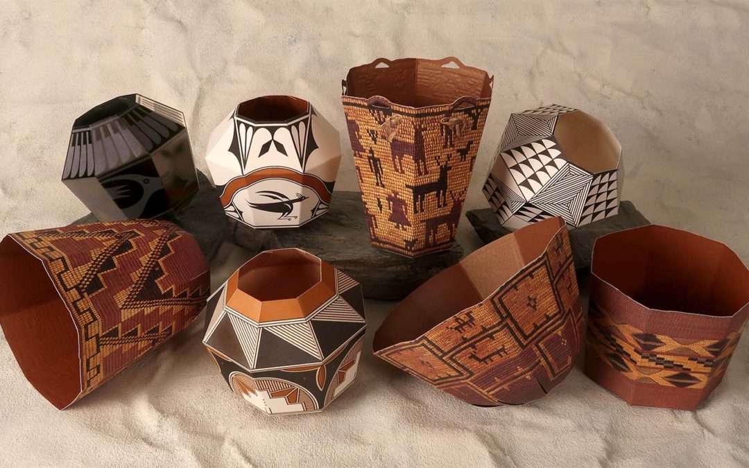 Paper Basketry and Pottery Models