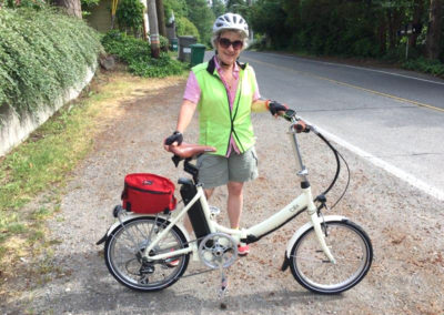 Maureen by bike