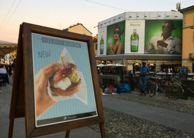 Gelato Burger and Gin along the Grand Canal.