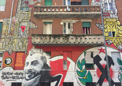 Graffiti on an antifa-occupied apartment building.