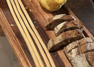 Bread platter at Al Pont de Ferr