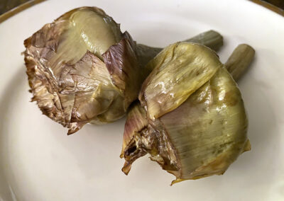 Roasted artichokes