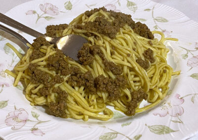 Tagliolini con carne