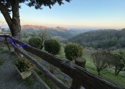 View toward Casale from Agriturismo Cascina Imarisia