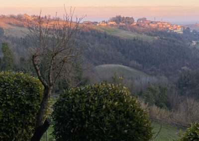 View toward Casale from Agriturismo Cascina Imarisia