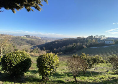 View toward Casale from Agriturismo Cascina Imarisia