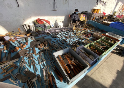 Old tools, instruments, measuring devices