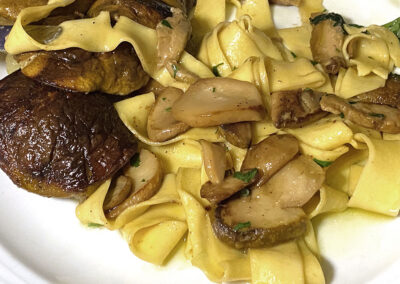 Papardelle with fresh porcini mushrooms